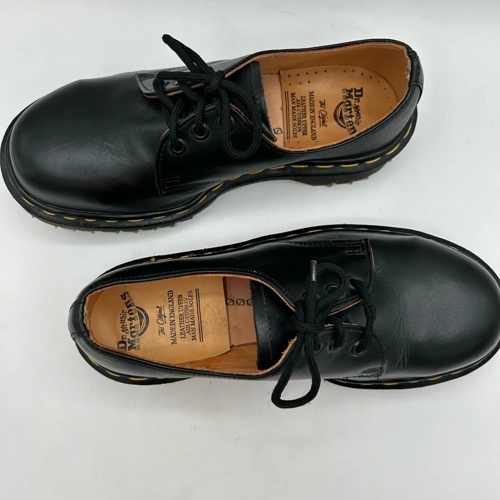 NEW VTG RARE 90s DR MARTENS 1925 3 EYE OXFORD BOOT MADE IN ENGLISH SZ 6 SHOE - Picture 10 of 15
